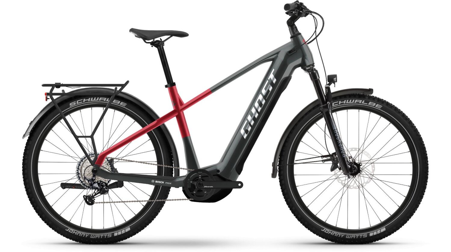 Ghost E-Teru Pro EQ 750 Wh E-Bike Hardtail Diamant 27,5" black/pearl deep red - glossy