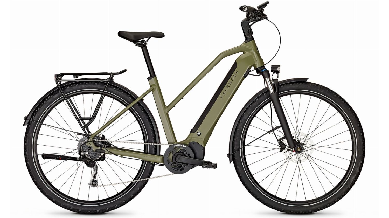 Kalkhoff Entice 5.B Season 625 Wh E-Bike Trapez 29" urbangreen matt