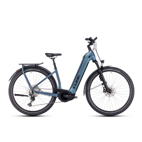 Cube Kathmandu Hybrid ABS 750 Wh E-Bike Easy Entry 28&quot; smaragdgrey&acute;n&acute;blue