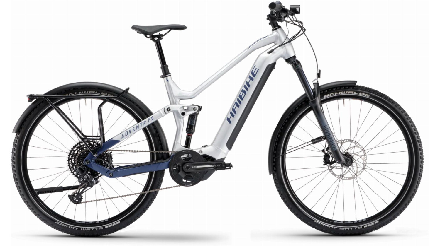 Haibike Adventr FS 9 720 Wh E-Bike 29" silver/dark blue - matt