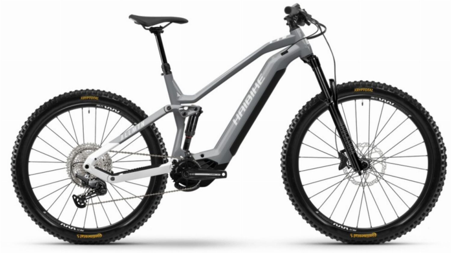 Haibike AllMtn 3 720 Wh E-Bike Fully 29"/27,5" silver surf/white - gloss