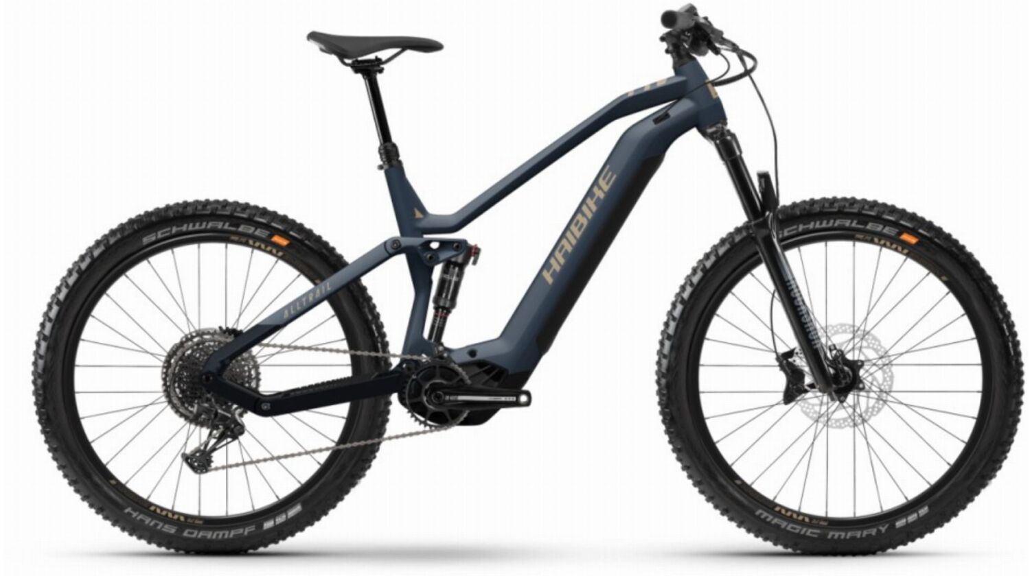 Haibike AllTrail 6 720 Wh E-Bike Fully 29" blue/caramel - matt&gloss