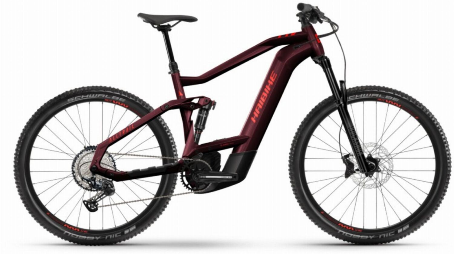 Haibike AllTrail 8 625 Wh E-Bike Fully 29" tuscan/neon red - gloss