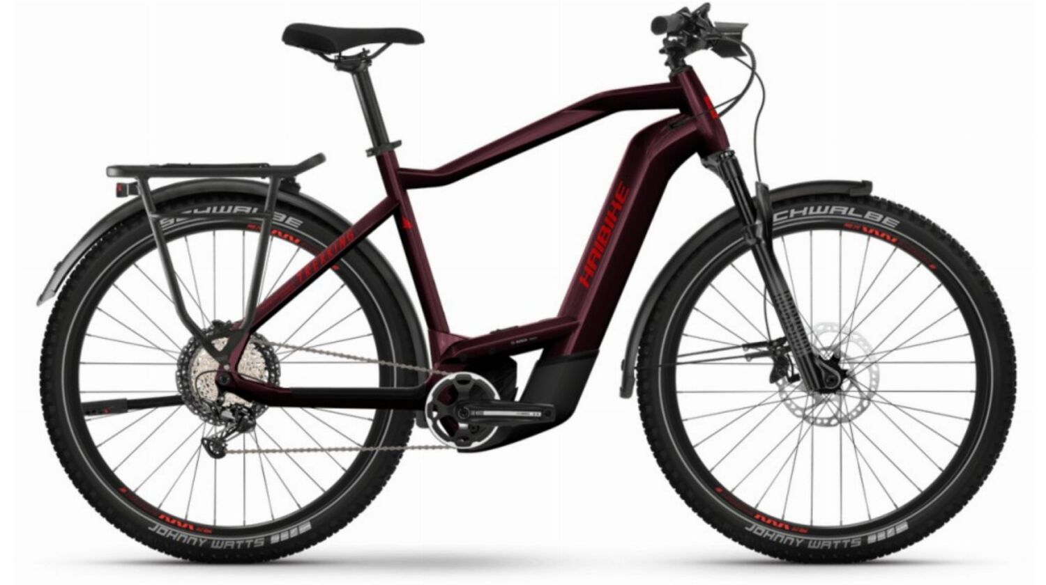 Haibike Trekking 11 750 Wh E-Bike Diamant 27,5" tuscan/neon red - gloss