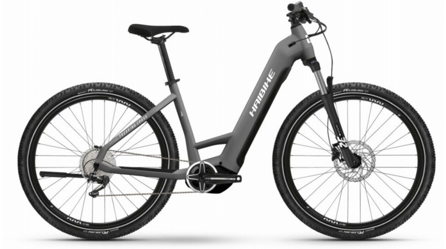 Haibike Trekking 4 Cross 720 Wh E-Bike Wave 27,5" dark silver/pearl - matt