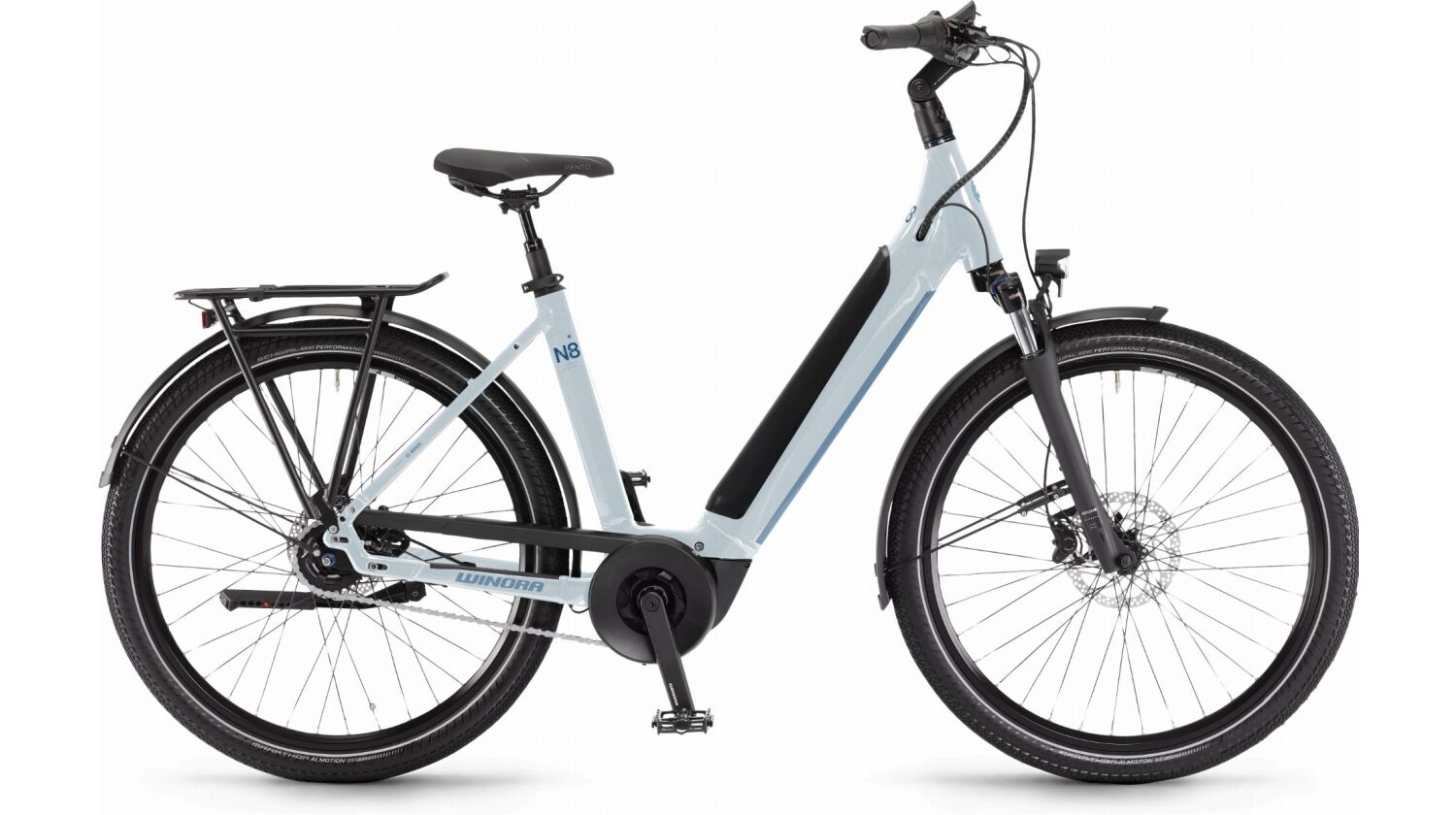 Winora Sinus N8 500 Wh E-Bike Wave 27,5" winterwhite
