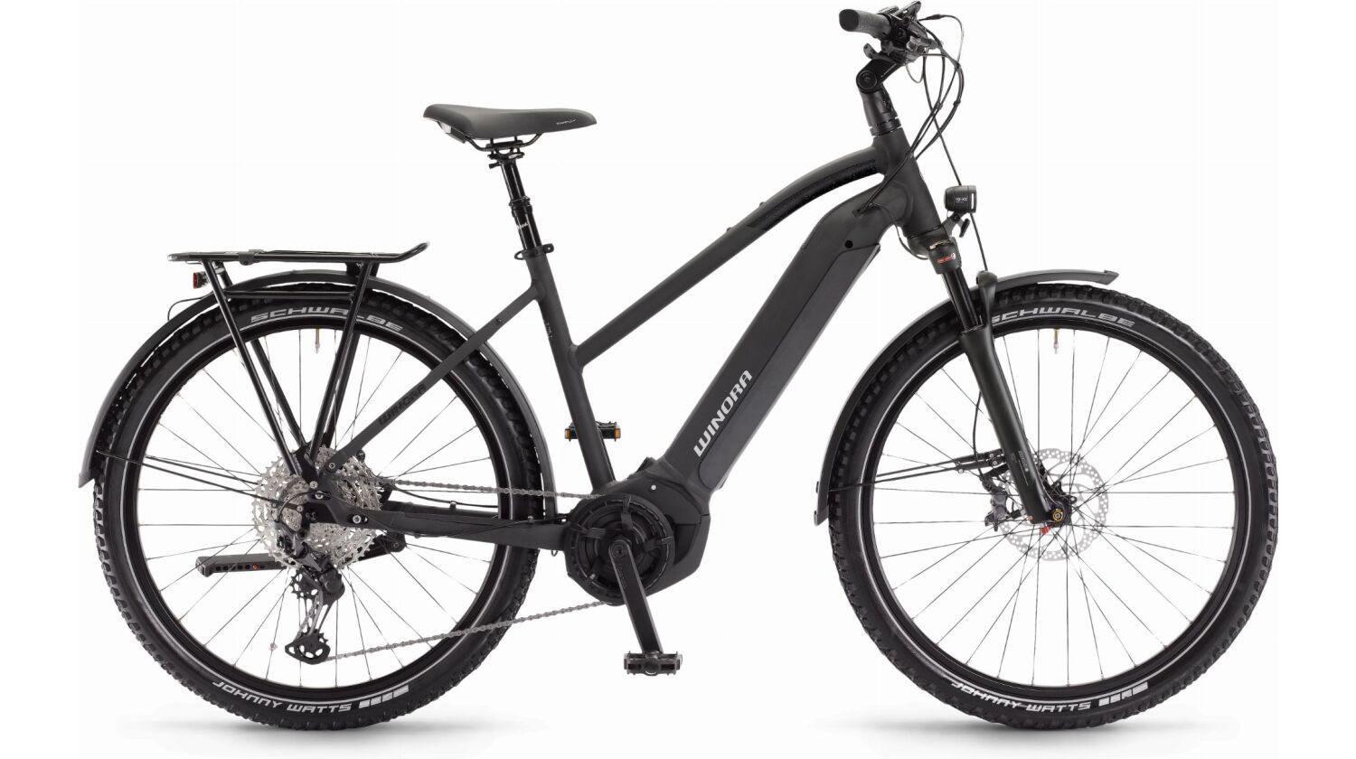 Winora Yucatan 12 Pro 630 Wh E-Bike Trapez 27,5" schwarz matt