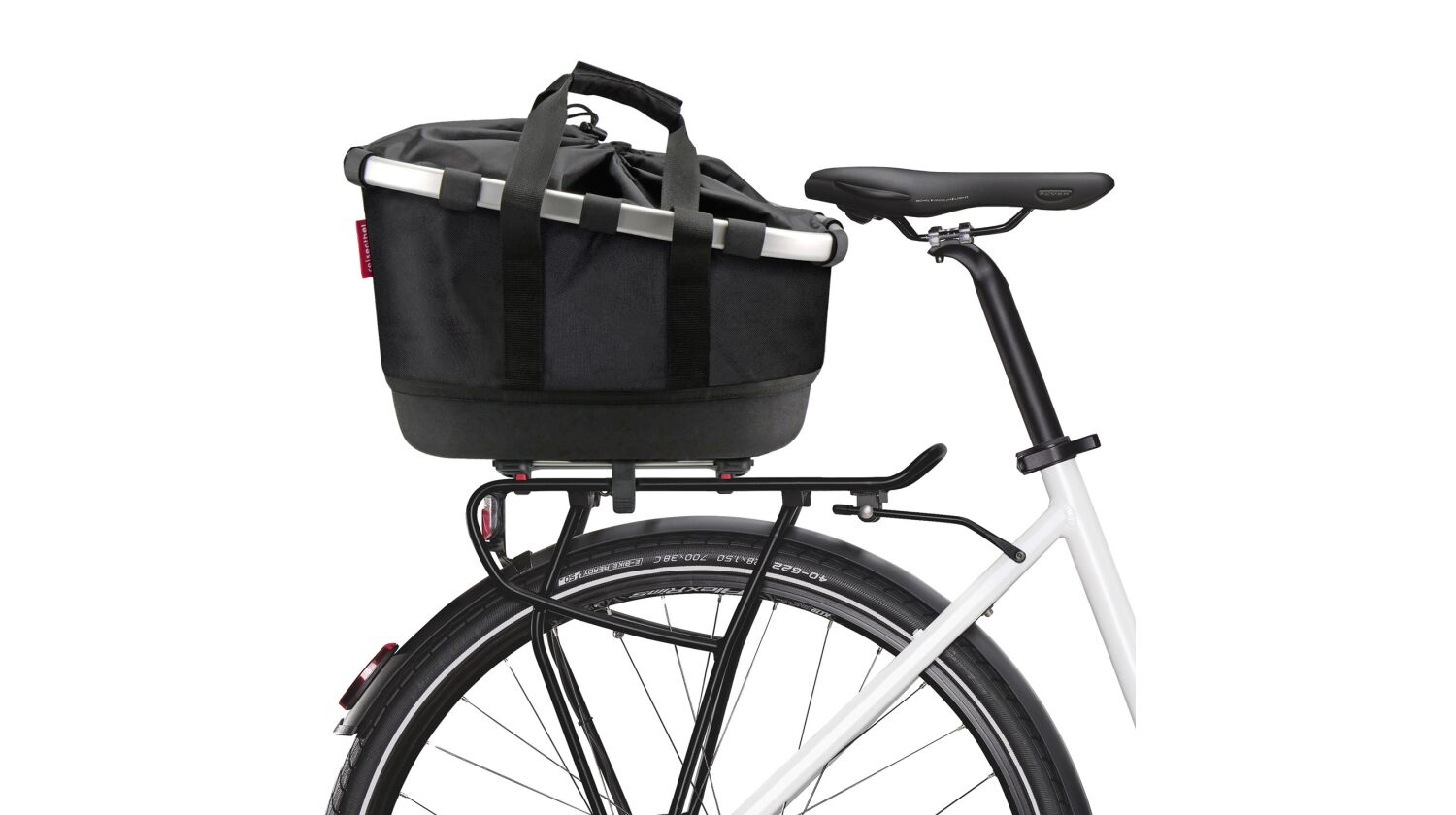 Klickfix Reisenthel Bikebasket GT Gepäckträgertasche mit Aluminumrahmen Uniklip 2 Schwarz