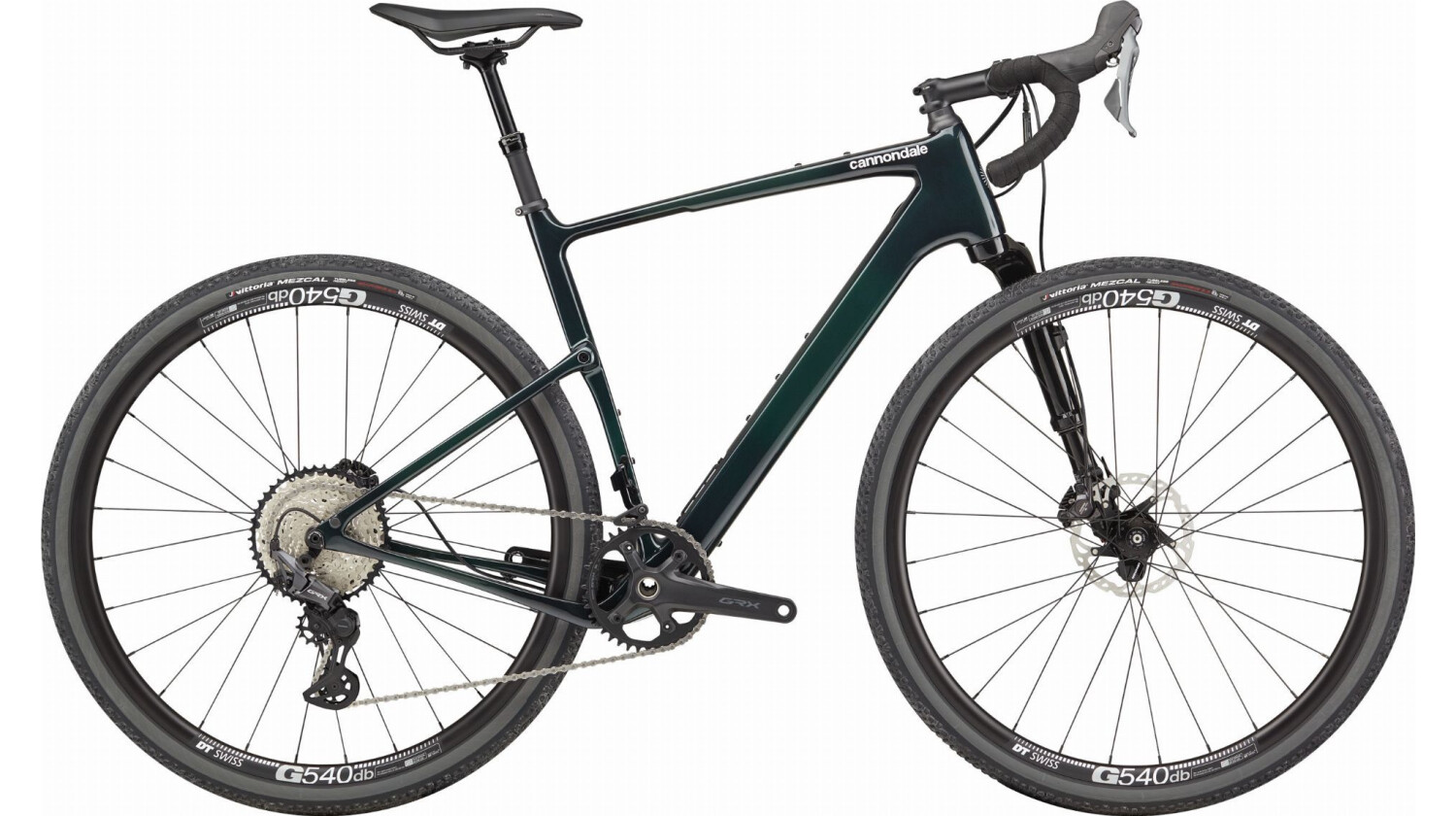 Cannondale Topstone Carbon 2 Lefty Gravelbike Diamant 28" green