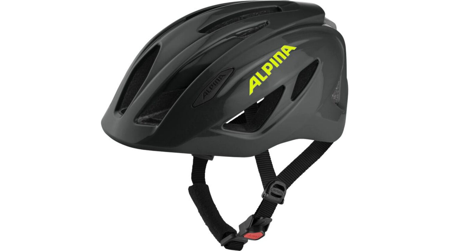 Alpina Pico Flash Kinder-Helm black-neon gloss 50-55 cm