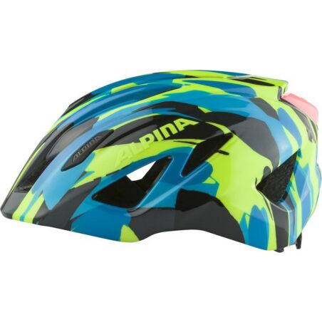 Alpina Pico Flash Kinder-Helm neon-blue green gloss 50-55 cm