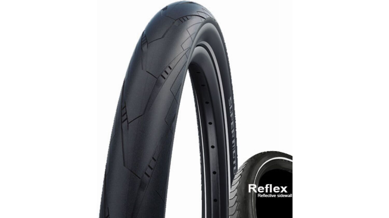 Schwalbe Super Moto DD, RaceGuard, Performance Line, Tube, MicroSkin Drahtreifen 20" Addix black-reflex 62-406