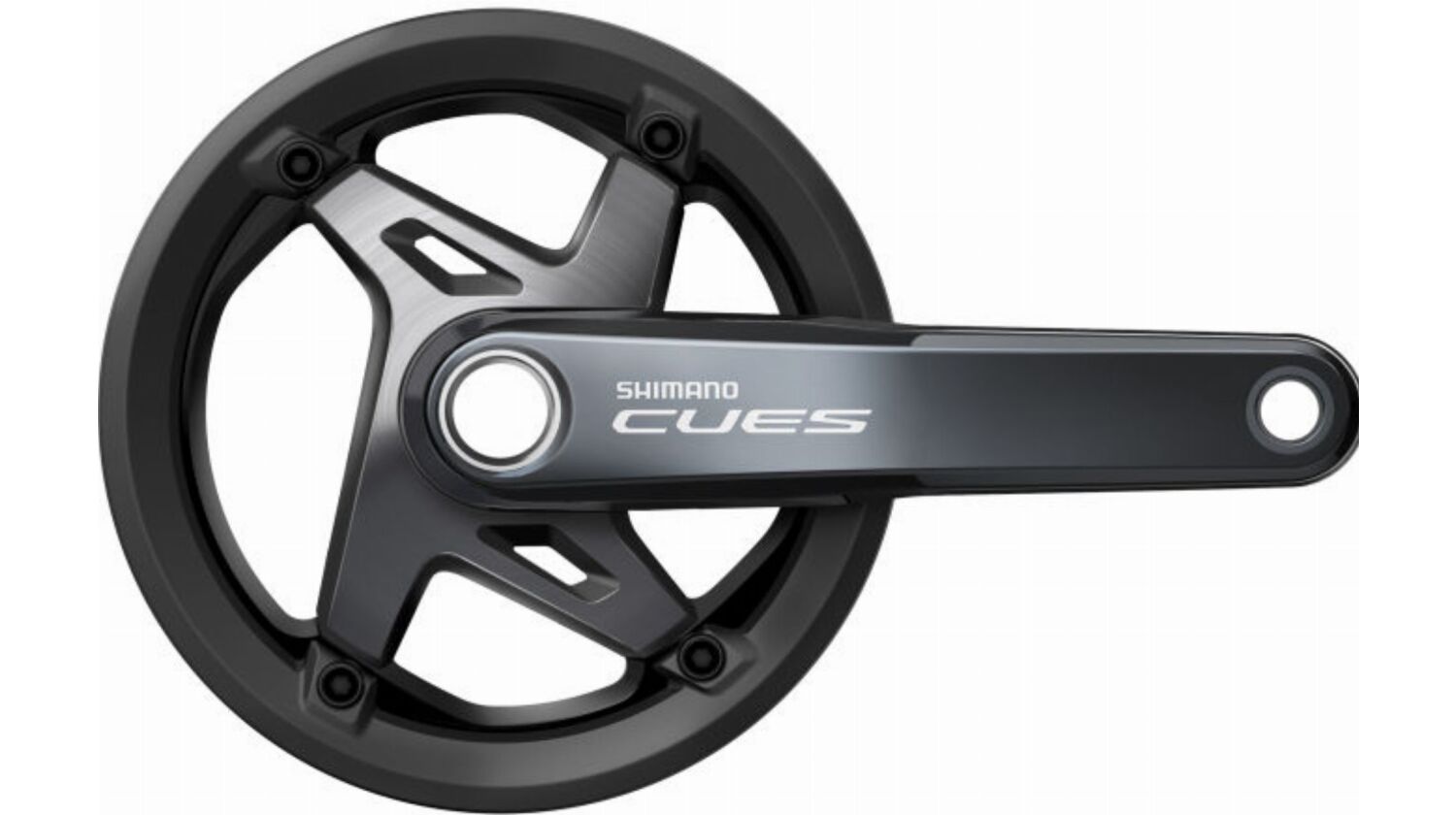 Shimano FC-U8000 Cues Kurbelgarnitur 9/10/11-fach mit Kettenschutzring, 40 Zähne schwarz