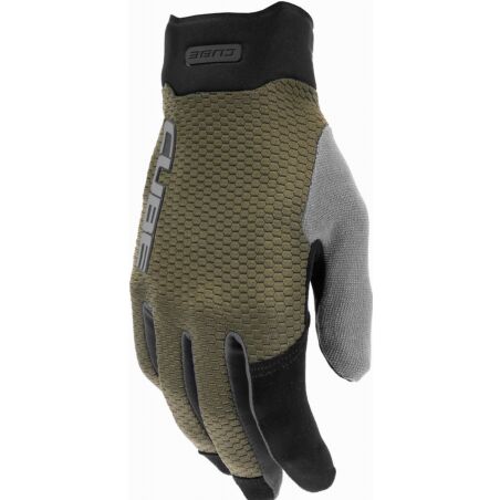 Cube Gravity TM Handschuhe lang olive´n´grey