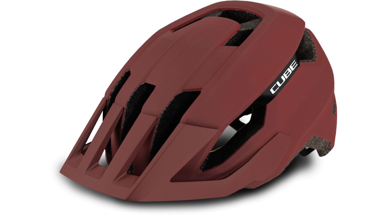 Cube Stray Mips MTB-Helm burgundy