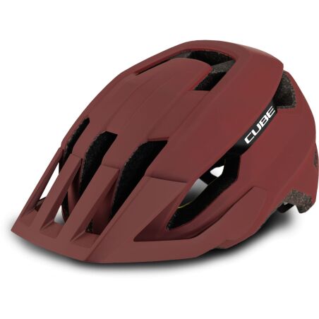 Cube Stray Mips MTB-Helm burgundy