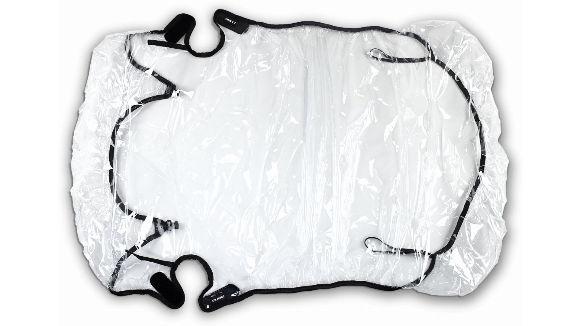 Cube Regenschutz fr Kinder Fahrradanhnger Double CMPT transparent