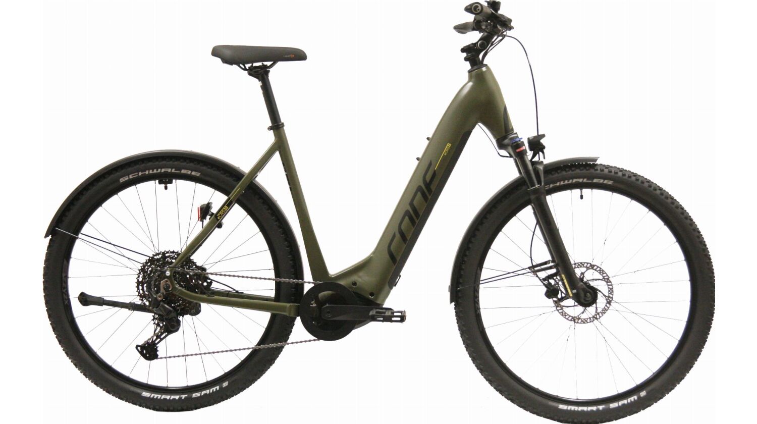 Cone eCross IN 3.0 625 Wh E-Bike Wave 29" dunkelgrün/schwarz