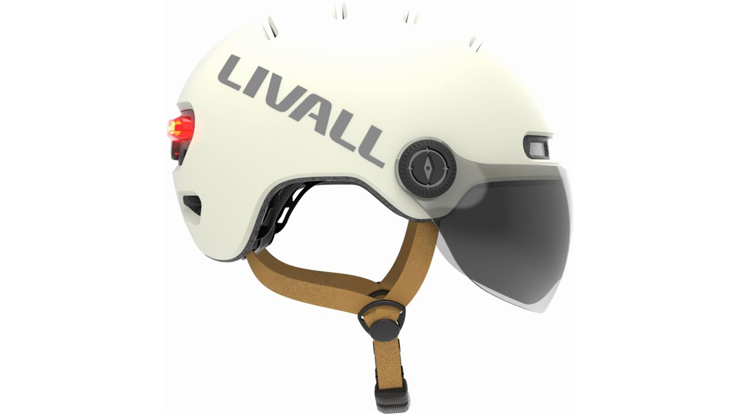 Livall L23 City Helm mit Visier weiß