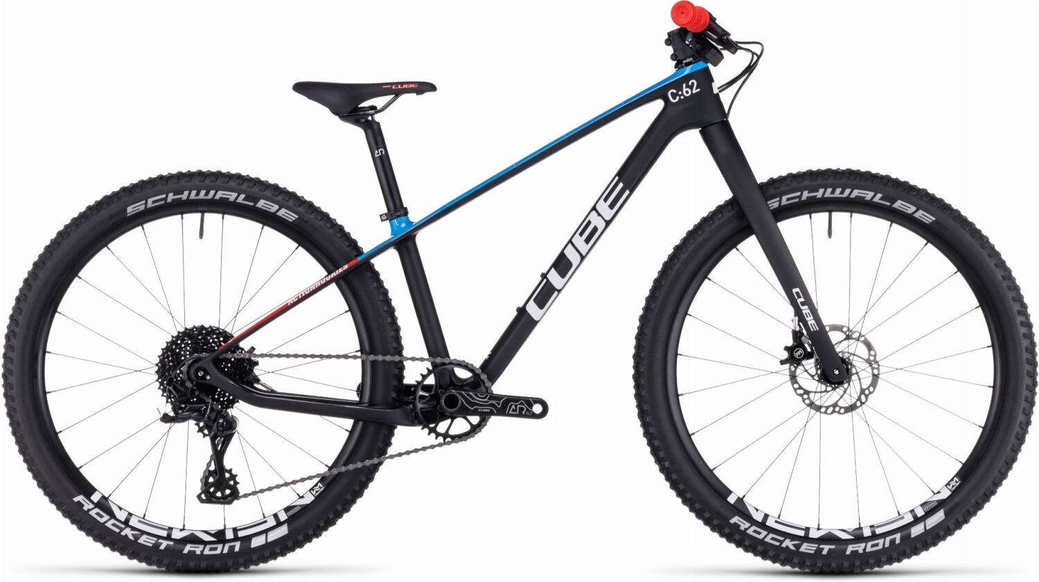 Cube Elite 240 C:62 Pro Kinderrad 24" carbon´n´blue´n´red