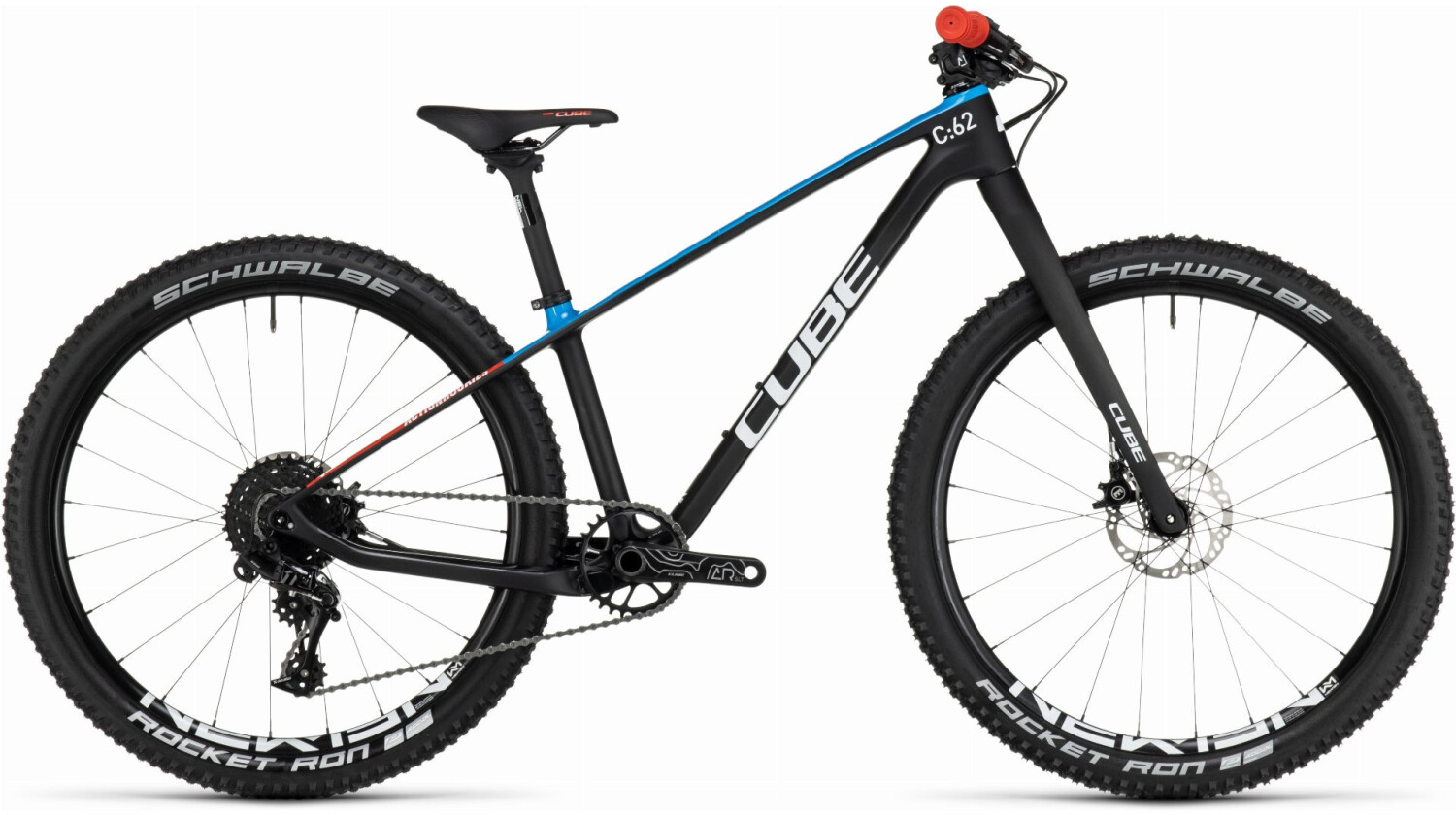 Cube Elite 240 C:62 SLX Kinderrad 24" carbon´n´blue´n´red