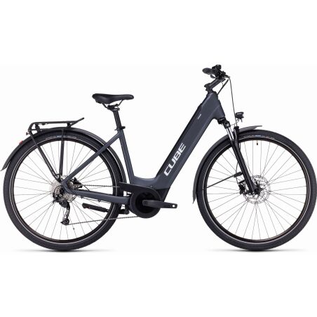 Cube Touring Hybrid One 500 Wh E-Bike Easy Entry 28&quot; grey&acute;n&acute;white
