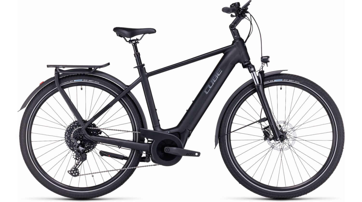 Cube Touring Hybrid Pro 625 Wh E-Bike Diamant 28" black´n´metal