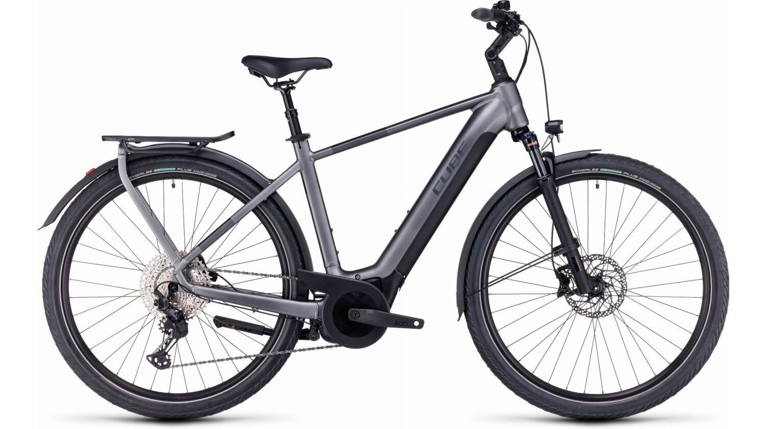 Cube Touring Hybrid EXC 625 Wh E-Bike Diamant 28" grey´n´metal