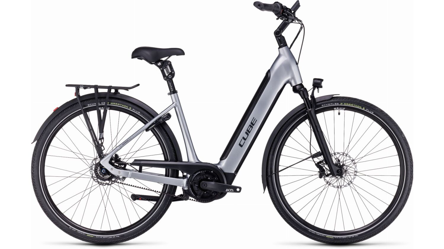 Cube Supreme RT Hybrid SLX 625 Wh E-Bike Easy Entry 28" polarsilver´n´black