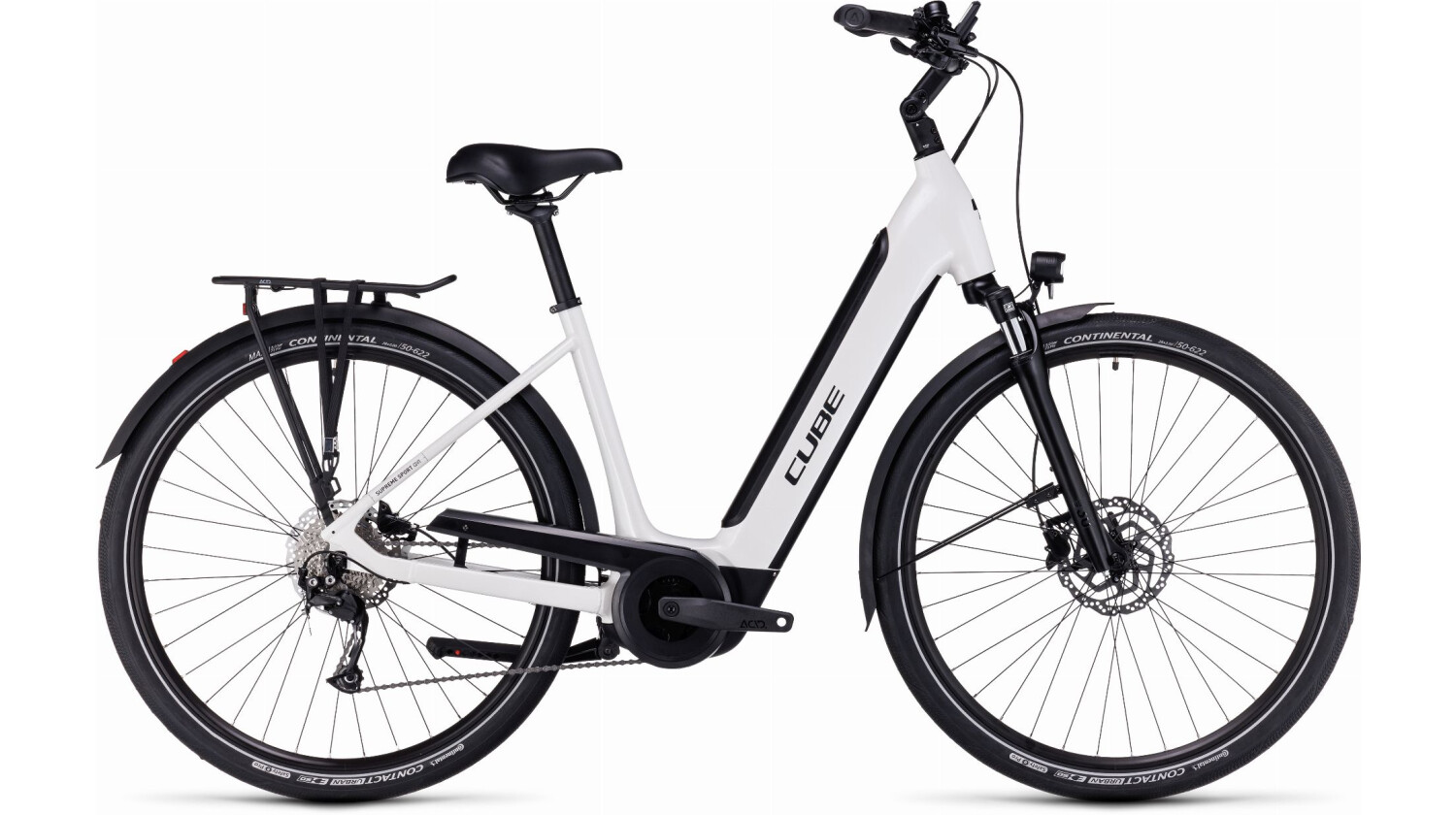 Cube Supreme Sport Hybrid One 500 Wh E-Bike Easy Entry white´n´black