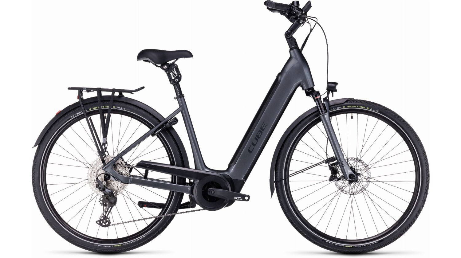 Cube Supreme Sport Hybrid EXC 625 Wh E-Bike Easy Entry 28" graphite´n´black