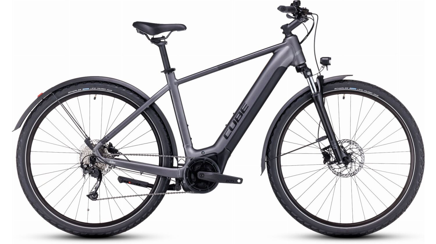 Cube Nuride Hybrid Performance 500 Wh Allroad E-Bike Diamant 28" graphite´n´black