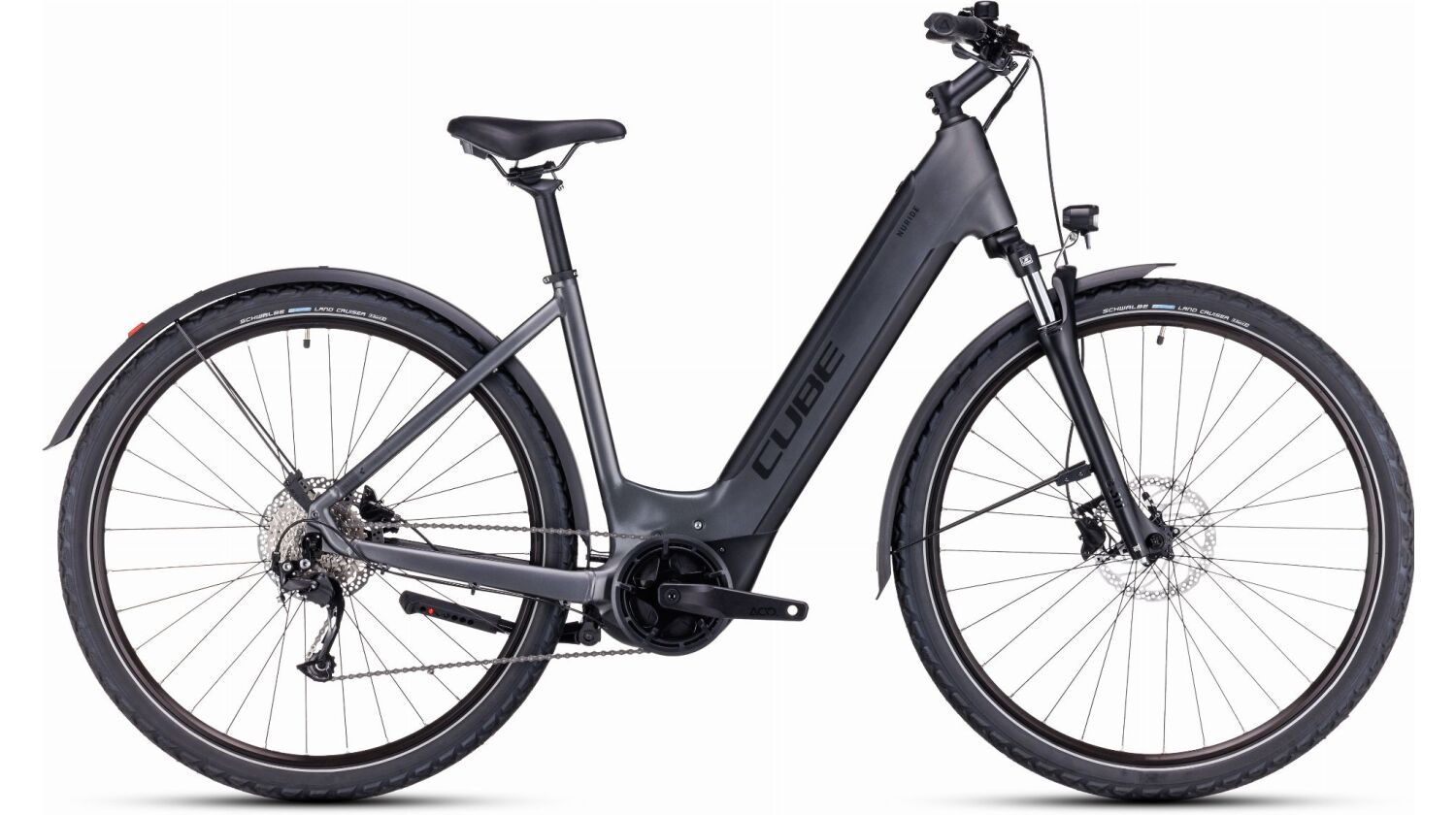 Cube Nuride Hybrid Performance 500 Wh Allroad E-Bike Easy Entry 28" graphite´n´black