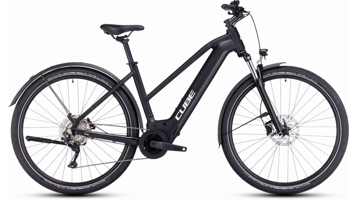 Cube Nuride Hybrid Pro 625 Wh Allroad E-Bike Trapeze 28" black´n´metal