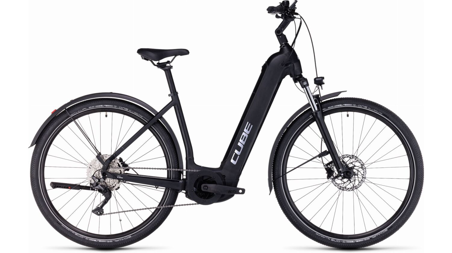 Cube Nuride Hybrid Pro 625 Wh Allroad E-Bike Easy Entry 28" black´n´metal