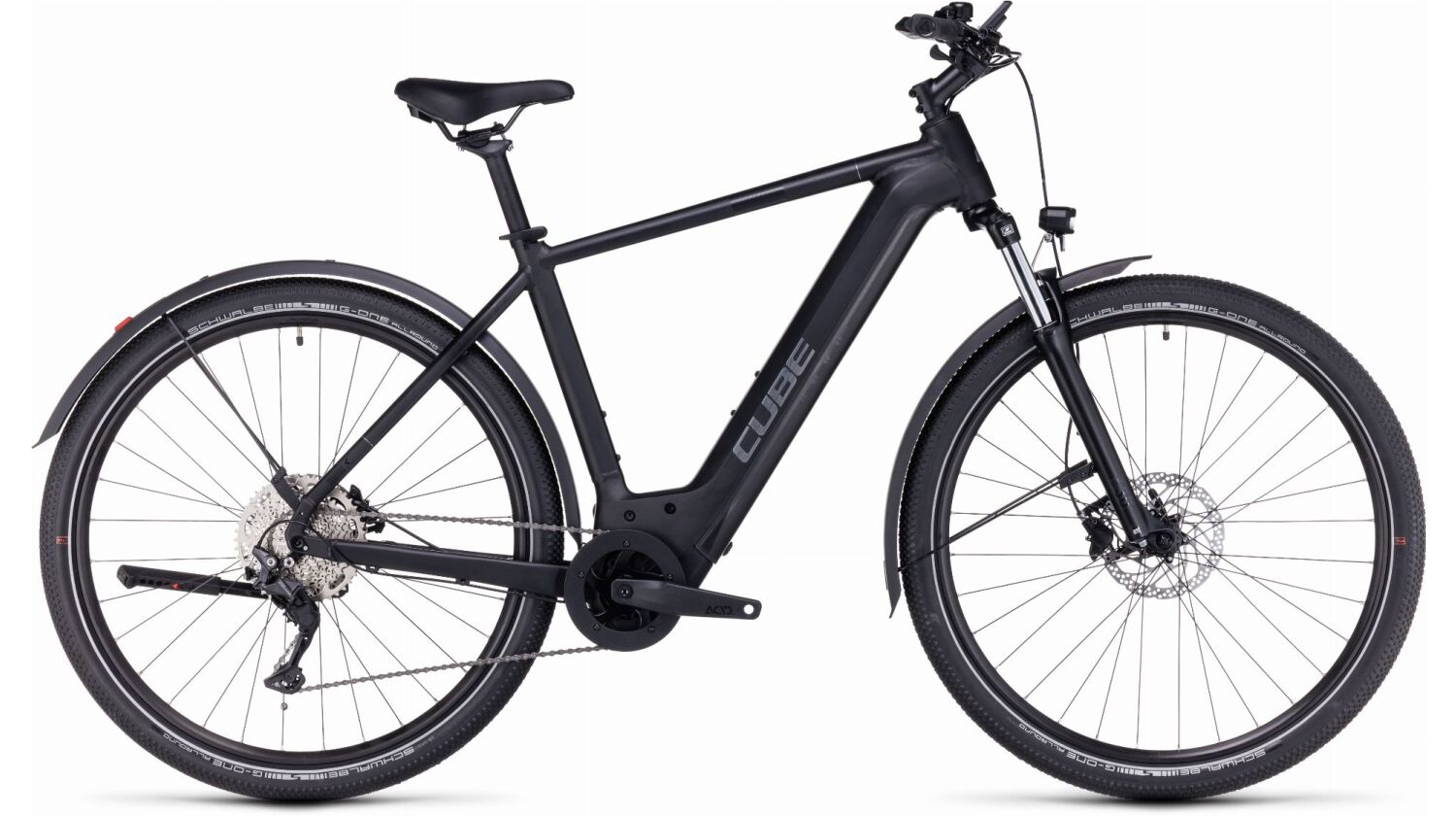 Cube Nuride Hybrid Pro 750 Wh Allroad E-Bike Diamant 28" black´n´metal