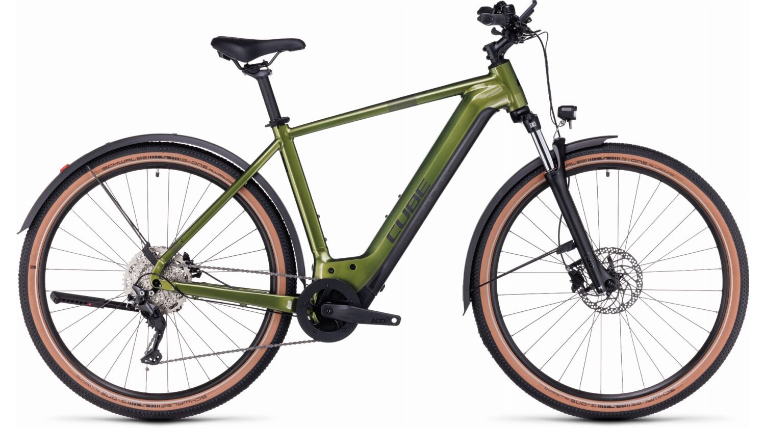 Cube Nuride Hybrid Pro 625 Wh Allroad E-Bike Diamant 28" shinymoss´n´black