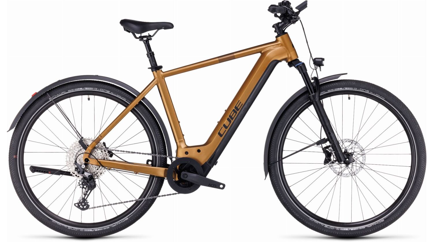 Cube Nuride Hybrid EXC 750 Wh Allroad E-Bike Diamant 28" caramel´n´black