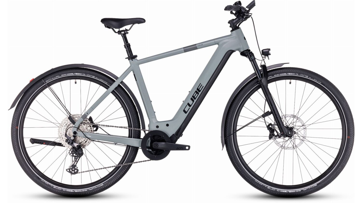 Cube Nuride Hybrid SLX 750 Wh Allroad E-Bike Diamant 28" grey´n´black