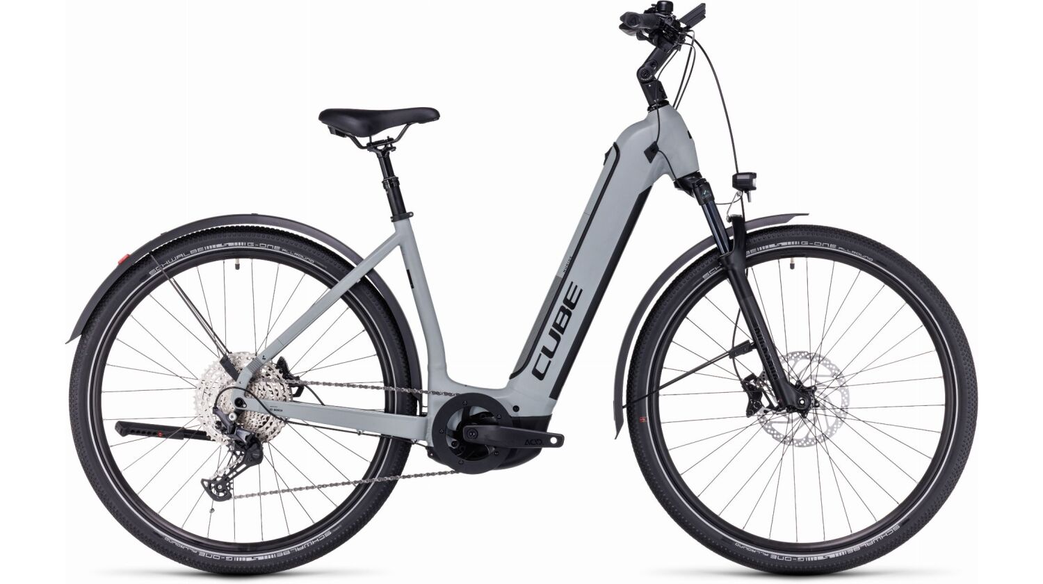 Cube Nuride Hybrid SLX 750 Wh Allroad E-Bike Easy Entry 28" grey´n´black