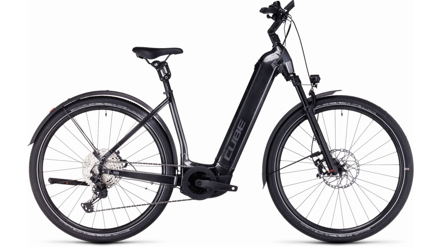 Cube Nuride Hybrid SLT 750 Wh Allroad E-Bike Easy Entry 28" grey´n´metal