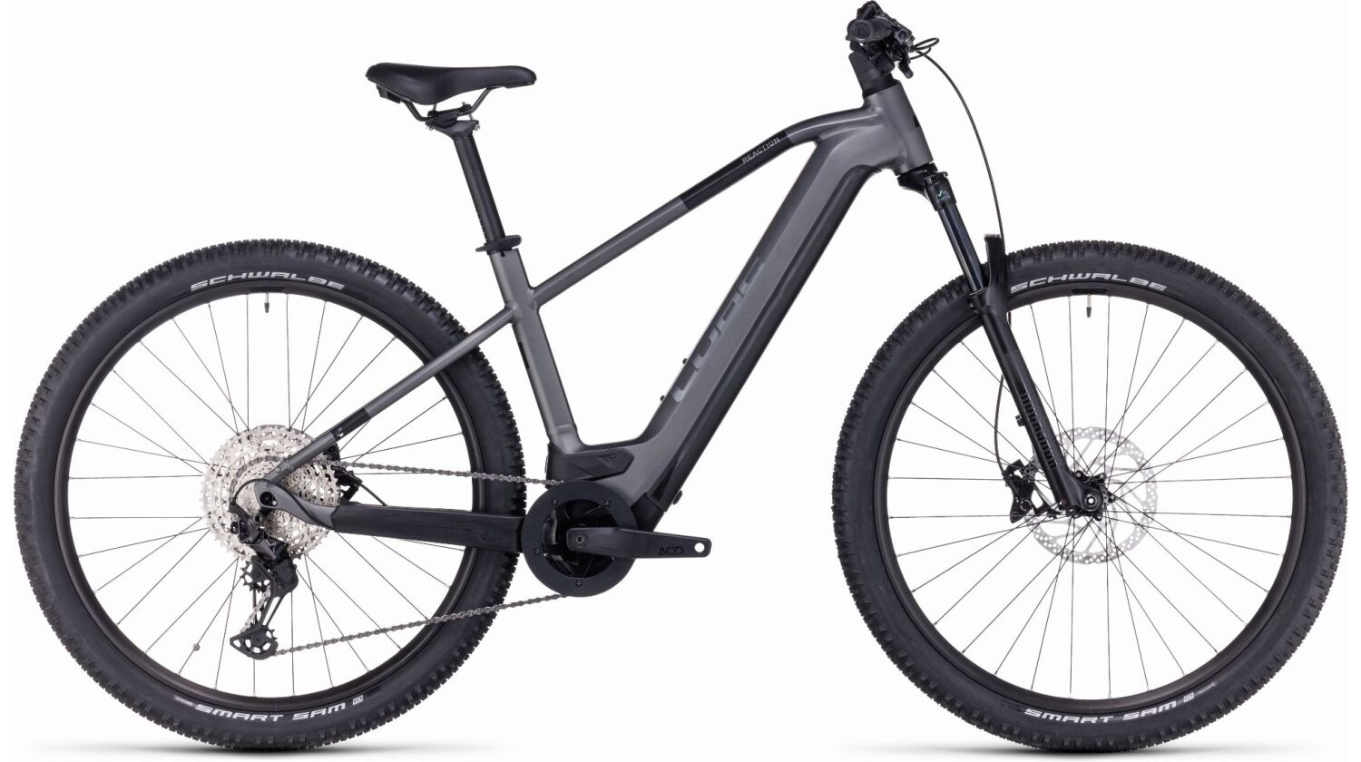 Cube Reaction Hybrid Race 625 Wh E-Bike Hardtail Diamant grey´n´metal