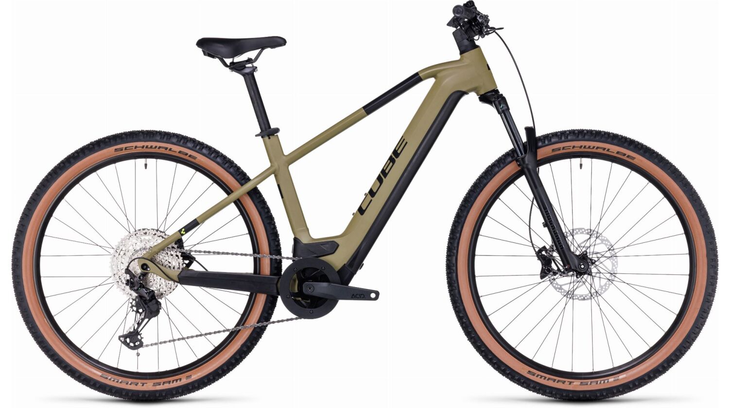 Cube Reaction Hybrid Race 625 Wh E-Bike Hardtail Diamant olive´n´green