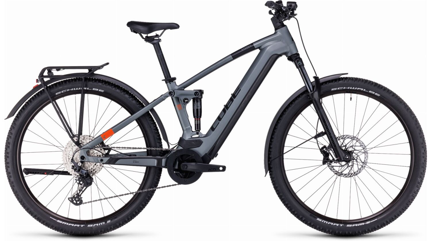 Cube Stereo Hybrid 120 Pro 625 Wh Allroad E-Bike Fully flashgrey´n´orange