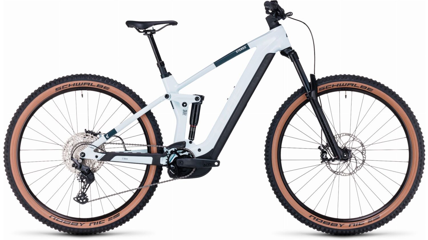 Cube Stereo Hybrid 140 HPC Pro 625 Wh E-Bike Fully frostwhite´n´grey