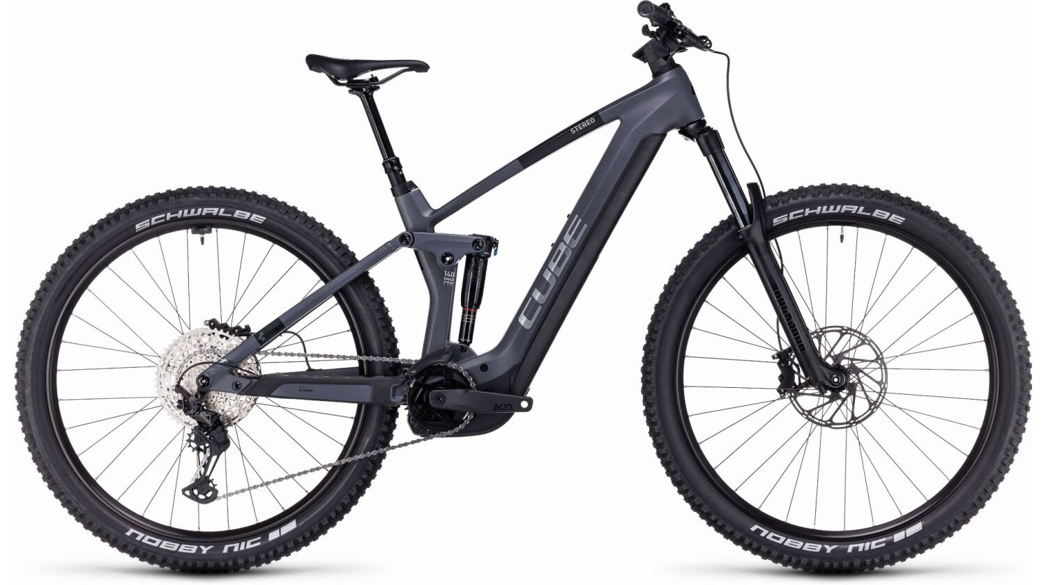 Cube Stereo Hybrid 140 HPC Race 750 Wh E-Bike Fully grey´n´chrome