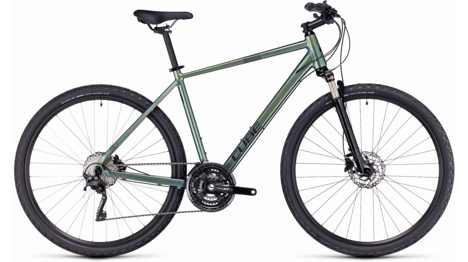 Cube Nature EXC Crossrad Diamant 28" verde´n´black