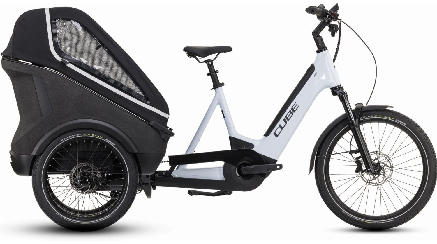 Cube Trike Family Hybrid 1500 Wh E-Lastenrad 24"/20" flashwhite´n´reflex one size