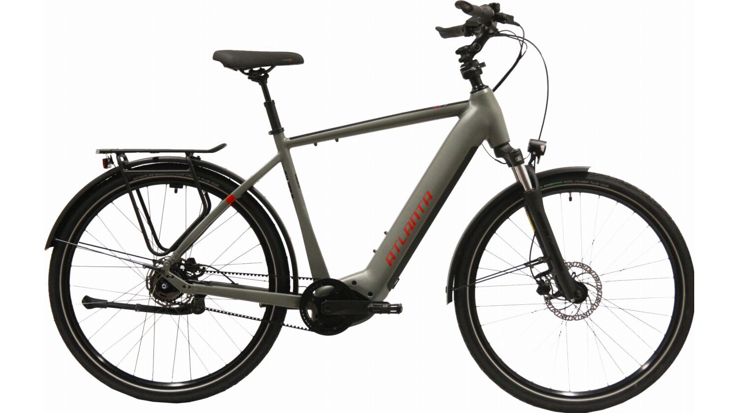 Atlanta Rückenwind IN 6.0 750 Wh E-Bike Diamant 28" grau/schwarz