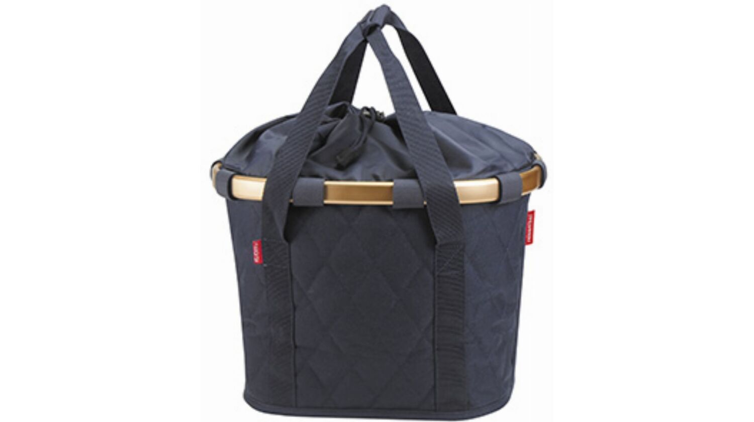 KLICKfix Bikebasket Lenkertasche rhombus midnight gold 15 L